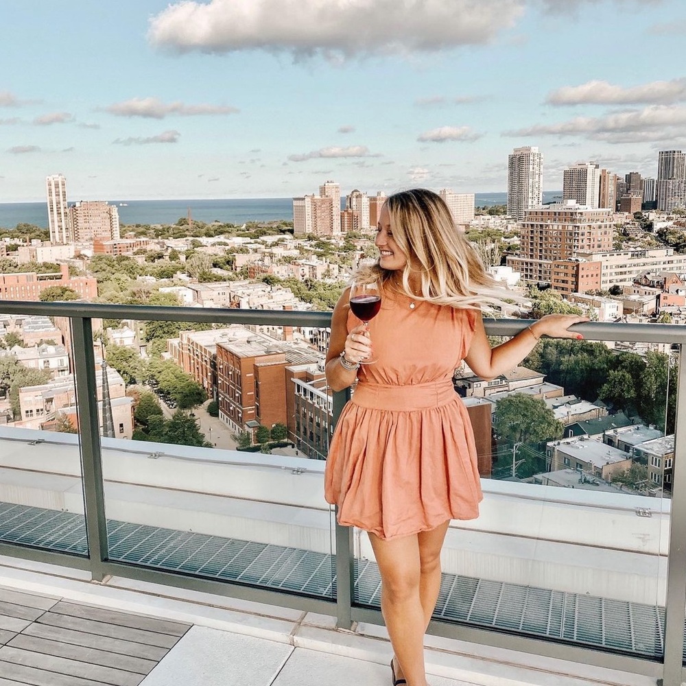 FREE PEOPPLE burnt orange summer sundress!!